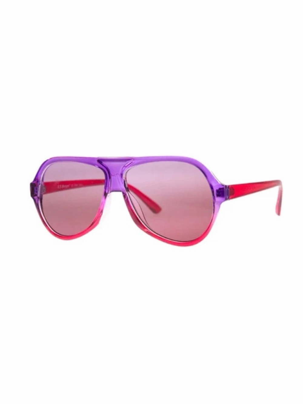 ASOS AJ Morgan purple red frame aviator sunglasses